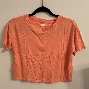 Old Navy Coral V-Neck Crop Top